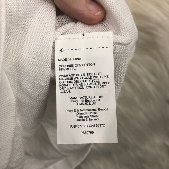 Men’s NWT Pierre Cardin Linen/Modal Blend Shirt, Pullover, Super Soft SZ XXL - Picture 6 of 6